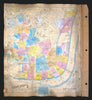 Goad London 235—SE1/SE11—Waterloo—South key—Lambeth—Southwark 1889 (1971) map