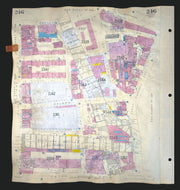 Goad London 246—SE1—Southwark—Blackfriars Road—Great Suffolk St 1950 (1971) map