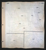 Goad London 248—SE1—Southwark—Nelson Square—Blackfriars Rd—Surrey Row 1952 map
