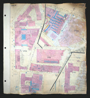 Goad London 280B—SE1/SE11—Lambeth—Albert Embankment—Doulton 1889 (1971) map