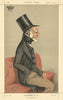 VANITY FAIR SPY CARTOON The Earl of Harrowby 'The last generation'. Ape 1871