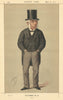 VANITY FAIR SPY CARTOON Michael Thomas Bass 'Beer' Beer. By Ape 1871 old print