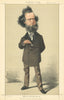 VANITY FAIR SPY CARTOON William Hepworth Dixon 'He discovered New America…' 1872