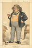 VANITY FAIR SPY CARTOON Charles Sumner, US Senator 'The Massive Grievance' 1872