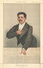VANITY FAIR SPY CARTOON Henry Morton Stanley 'He found Livingstone' 1872 print
