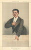 VANITY FAIR SPY CARTOON Henry Morton Stanley 'He found Livingstone' 1872 print