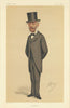 VANITY FAIR SPY CARTOON Stephen Cave 'Amends' Sussex. By Ape 1874 old print