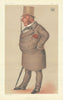 VANITY FAIR SPY CARTOON Evelyn Boscawen, 6th Viscount Falmouth 'Never bets' 1877