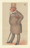 VANITY FAIR SPY CARTOON Evelyn Boscawen, 6th Viscount Falmouth 'Never bets' 1877