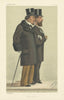 VANITY FAIR SPY CARTOON Benjamin Disraeli & Montagu Corry 'Power & Place' 1879
