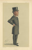 VANITY FAIR SPY CARTOON Edward G Clarke 'Southwark' Law 1880 old antique print