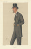VANITY FAIR SPY CARTOON Pleydell-Bouverie Viscount Folkestone 'South Wilts' 1880