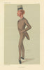 VANITY FAIR SPY CARTOON Newton Wallop, Viscount Lymington 'Young Oxford' 1880