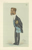 VANITY FAIR SPY CARTOON Sir Richard Temple 'Burra Dick'. India 1881 old print