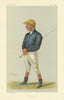 VANITY FAIR SPY CARTOON George Fordham 'The Demon' Jockeys 1882 old print