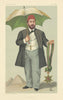 VANITY FAIR SPY CARTOON HH Tewfik Pasha 'The Khedive' Egypt. By FV 1883 print