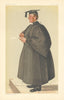VANITY FAIR SPY CARTOON Rev Edmond Warre 'The head'. Somerset 1885 old print