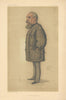VANITY FAIR SPY CARTOON Captain Richard Francis Burton 'The Arabian Nights' 1885