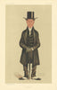 VANITY FAIR SPY CARTOON Edmund Sturge 'A Quaker' Clergy 1886 old antique print
