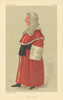 VANITY FAIR SPY CARTOON Sir Ford North 'gentle manners' Red Robe Judge. Law 1887