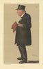 VANITY FAIR SPY CARTOON Sir Edward Bates 'Plymouth' MP. Shipping 1888 print