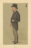 VANITY FAIR SPY CARTOON Joseph Henry Blackburne 'Chess'. By Ape 1888 old print