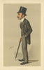 VANITY FAIR SPY CARTOON Francis Charles Philips 'As in a Looking Glass' 1888