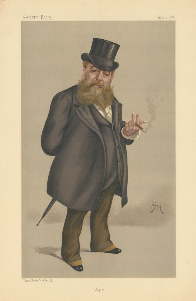 VANITY FAIR SPY CARTOON Signor Carlo Pellegrini 'Ape' Artist. By AHM ...