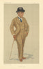 VANITY FAIR SPY CARTOON Hwfa Williams 'Sandown Park' Racing 1891 old print