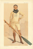 VANITY FAIR SPY CARTOON Hugh Benjamin Cotton 'Benjie' Rowing 1894 old print