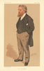 VANITY FAIR SPY CARTOON George Newnes 'East Cambridgeshire'. Editor 1894 print