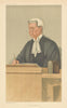 VANITY FAIR SPY CARTOON Judge John Compton Lawrance 'Long Lawrance'. Law 1897