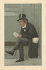 VANITY FAIR SPY CARTOON James Staats Forbes 'LCDR' Railways 1900 old print