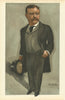VANITY FAIR SPY CARTOON U.S. President Theodore Roosevelt 'USA'. Flagg 1902