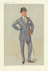 VANITY FAIR SPY CARTOON Eustace Loder 'Spearmint' Racehorse owner Won Derby 1906