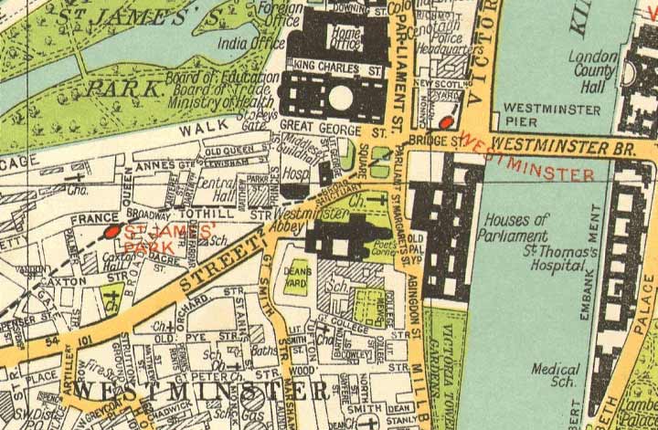 Street maps of London