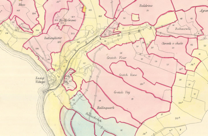 Isle of Man parish maps by James Woods (1829)